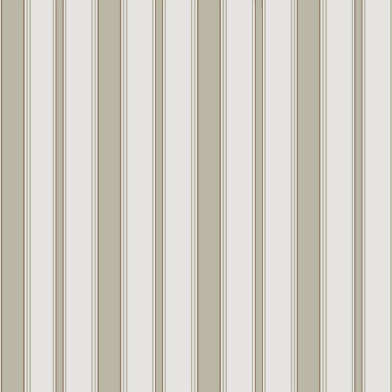 COLE & SON - CAMBRIDGE STRIPE- OLIVE/WHITE - Wallcovering by the Roll OLIVE/WHITE
