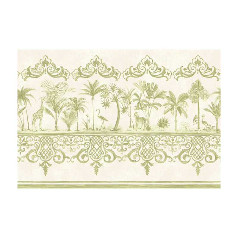 COLE & SON - ROU BORDER- OLD OLIVE - Wallcovering by the Roll OLD OLIVE