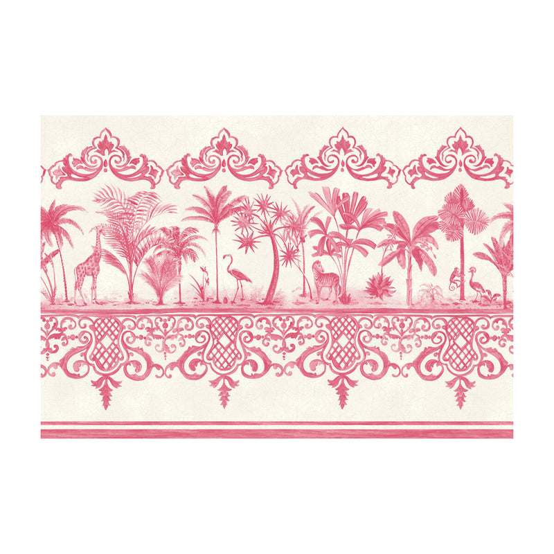COLE & SON - ROU BORDER- ROSE PINK - Wallcovering by the Roll ROSE PINK