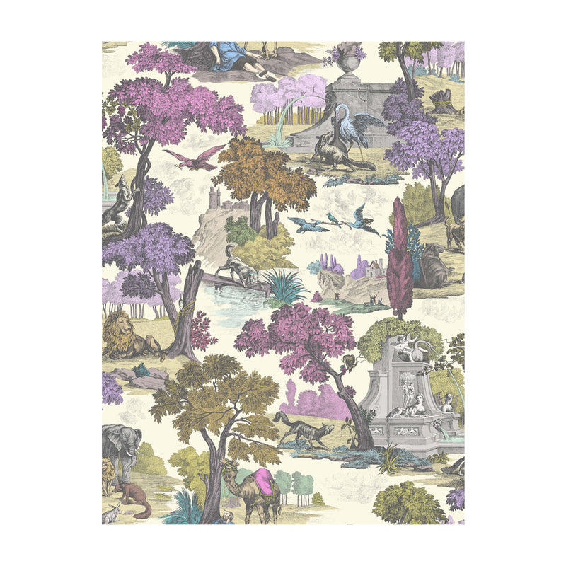 COLE & SON - VERSAILLES GRAND- MULBER - Wallcovering by the Roll MULBER