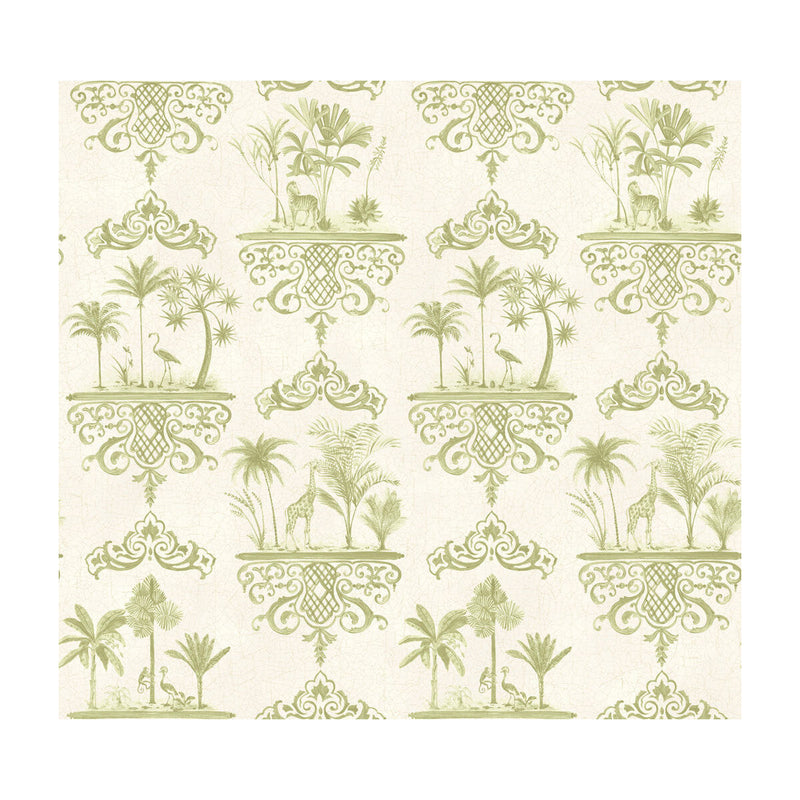 COLE & SON - ROUSSEAU- OLD OLIVE - Wallcovering by the Roll OLD OLIVE