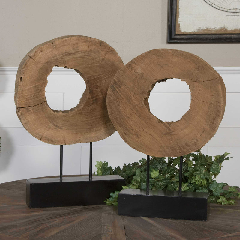 Uttermost Ashlea Wooden Sculptures Set/2