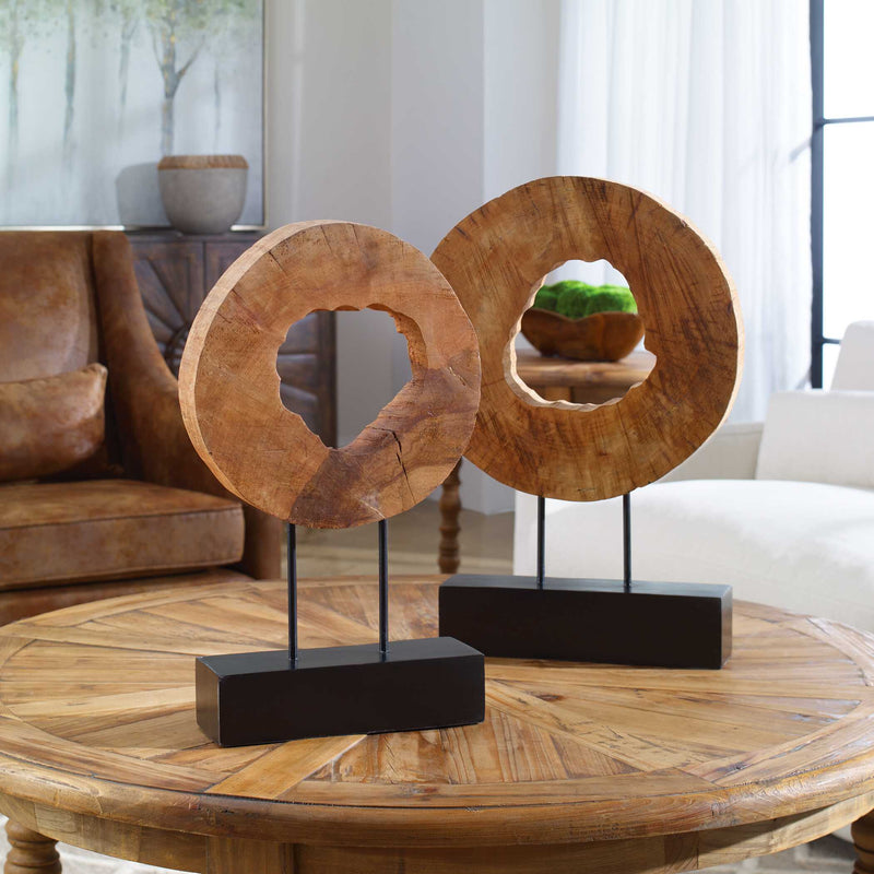Uttermost Ashlea Wooden Sculptures Set/2