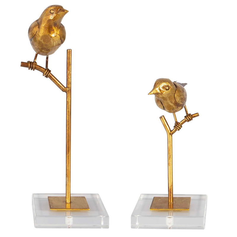 Uttermost Passerines Bird Sculptures Set/2