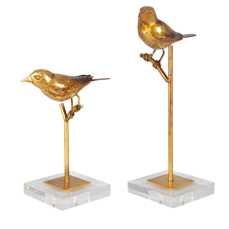 Uttermost Passerines Bird Sculptures Set/2