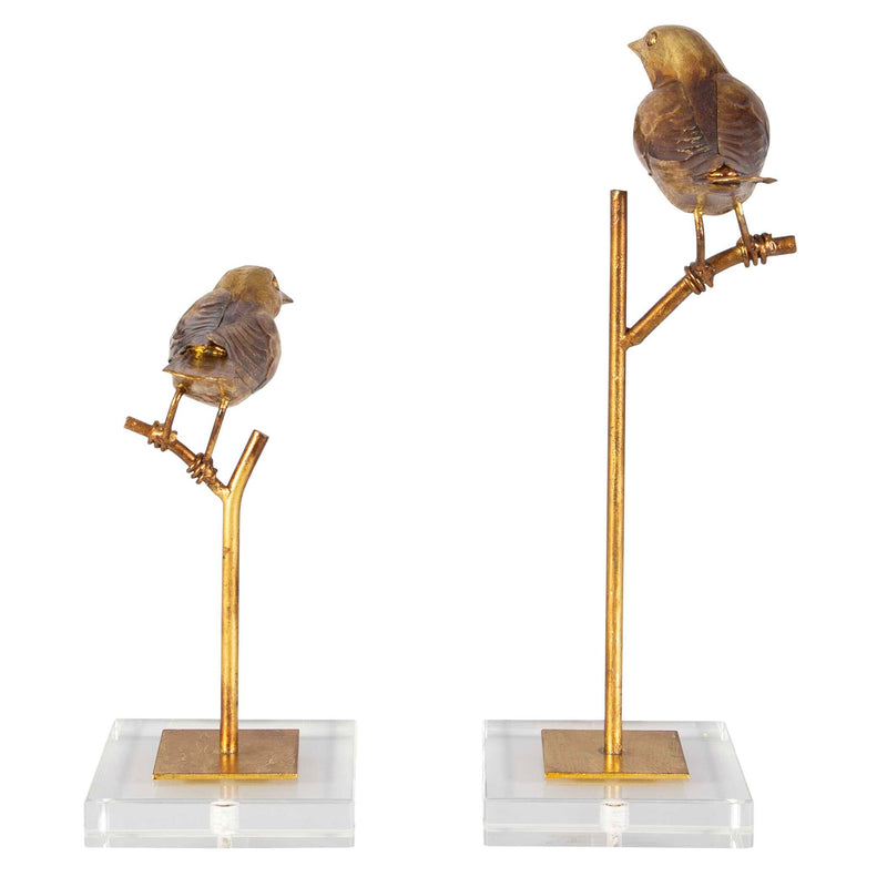 Uttermost Passerines Bird Sculptures Set/2