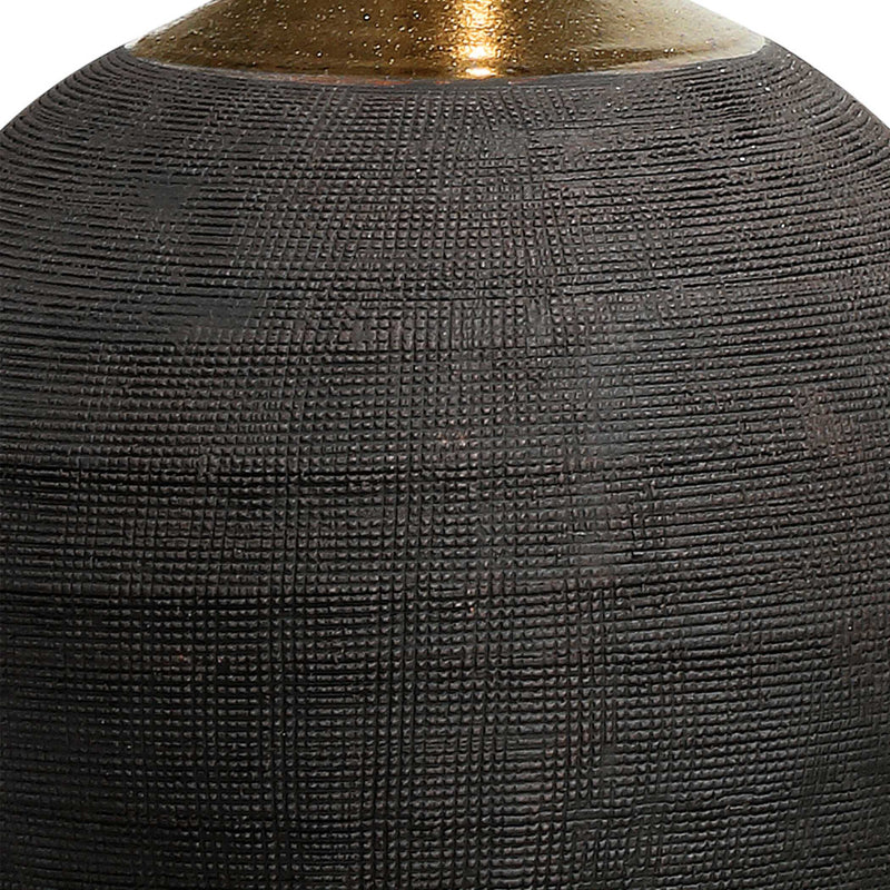 Uttermost Arnav Matte Black Bottles Set/2