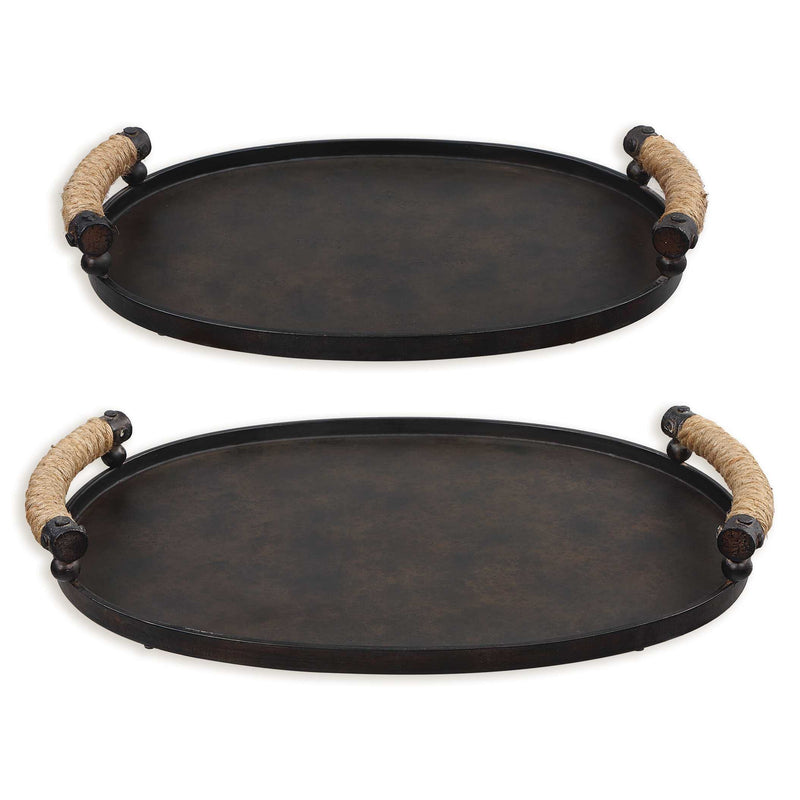 Uttermost Viggo Bronze Trays Set/2