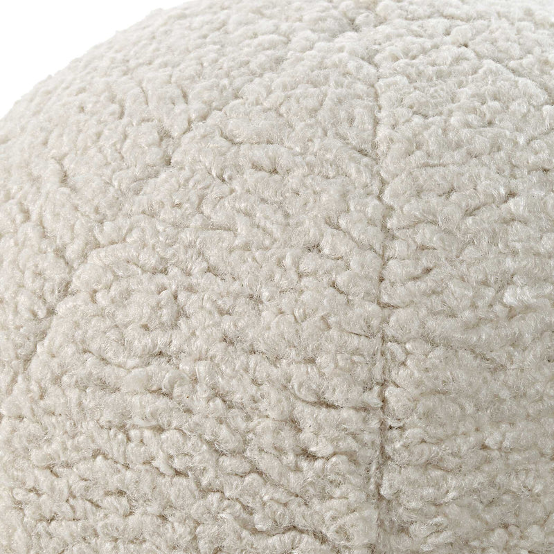Uttermost Capra Ball Sheepskin Pillows Set/2