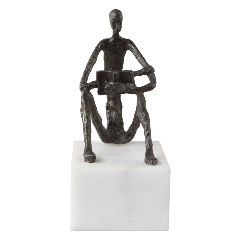 Uttermost Sit Back Relax And Read Iron Sculpture