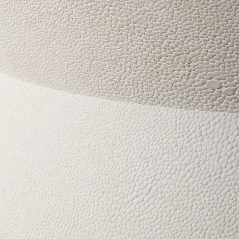 Uttermost Luxe White Shagreen Round Box
