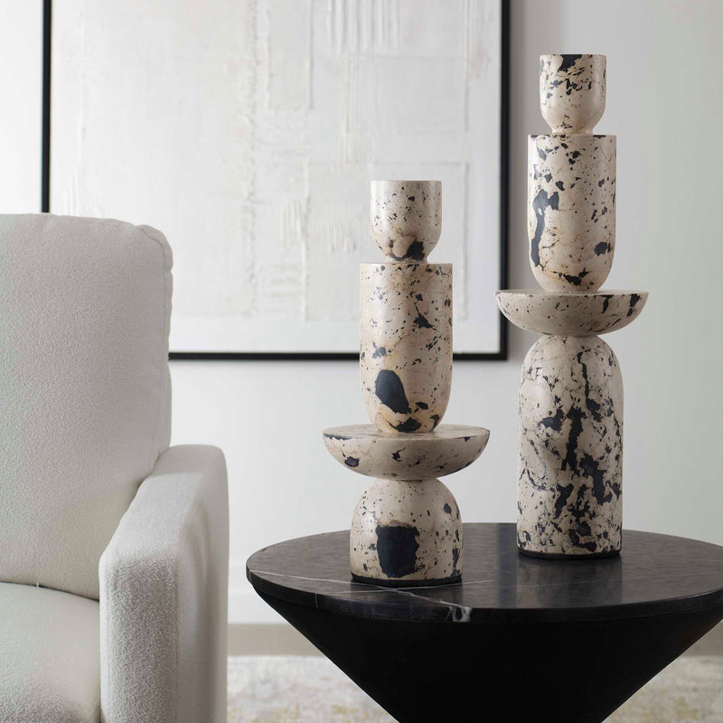 Uttermost Nouveau Tower Sculptures Set/2