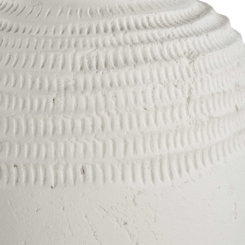 Uttermost Luna Ridge White Ceramic Vases Set/2