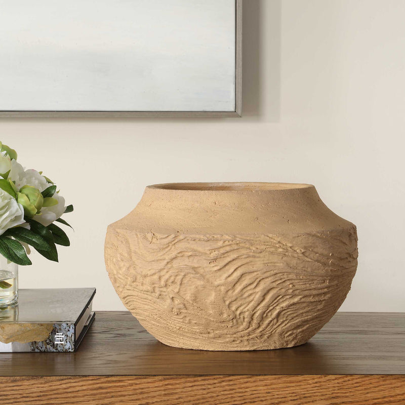 Uttermost Sandstone Flow Small Terracotta Vase