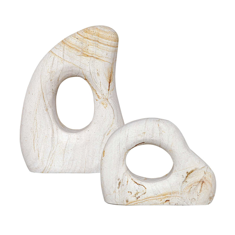 Uttermost Stone Flow Outdoor Sculptures Set/2