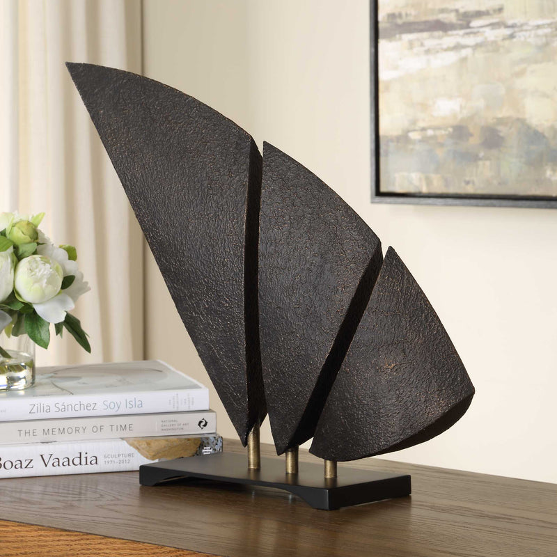 Uttermost Wind Crest Dark Bronze Sculpture