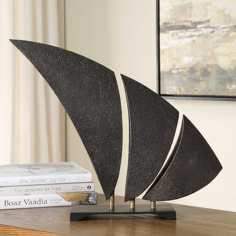 Uttermost Wind Crest Dark Bronze Sculpture