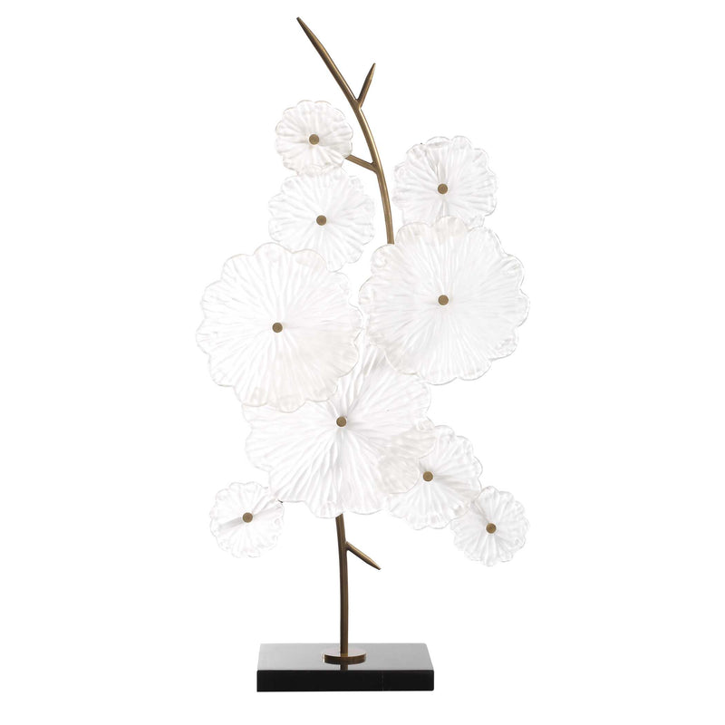 Uttermost Glass Garden Table Sculpture