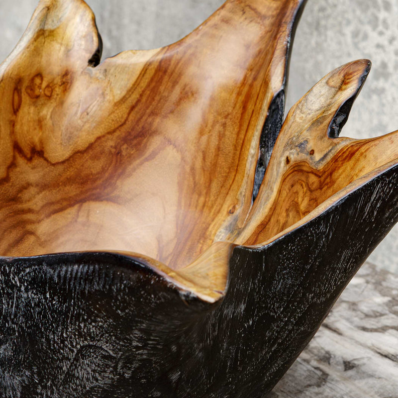 Uttermost Starpetal Indoor-Outdoor Wooden Bowls Set/2