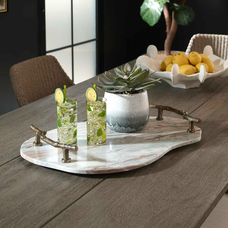 Uttermost Stone And Twig Indoor-Outdoor Tray