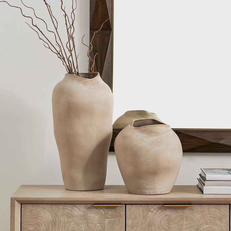 Uttermost Shadow Play Indoor-Outdoor Vases, S/2