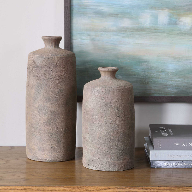 Uttermost Terrene Clay Vases, S/2