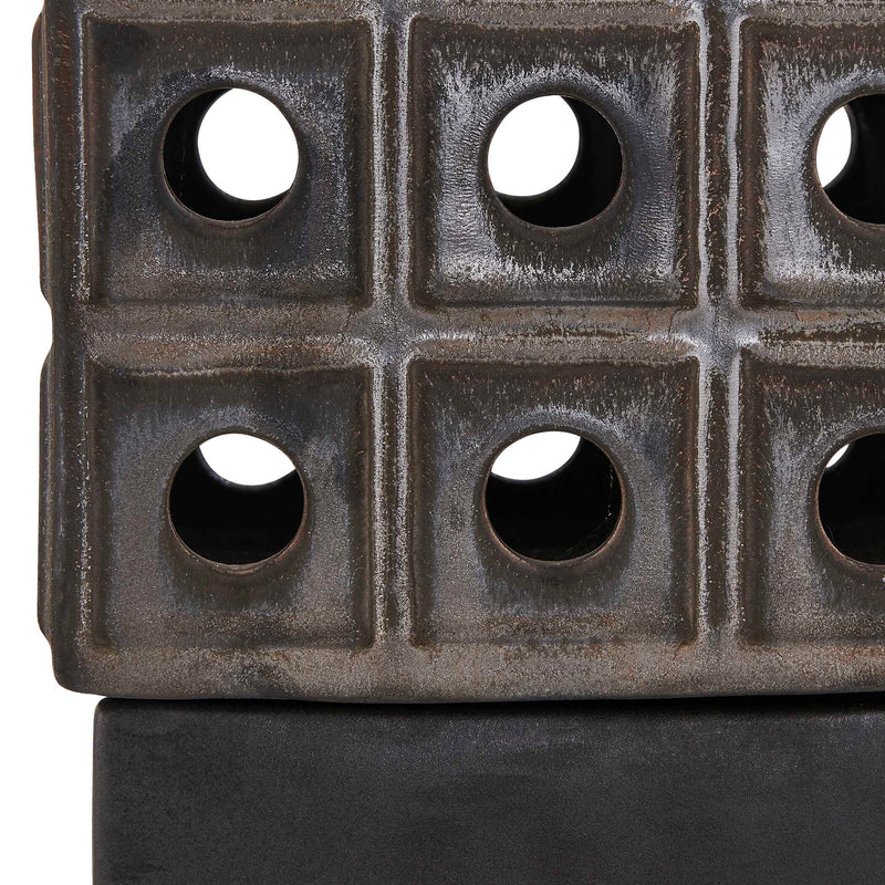 Uttermost Lattice Indoor-Outdoor Lantern Candleholder