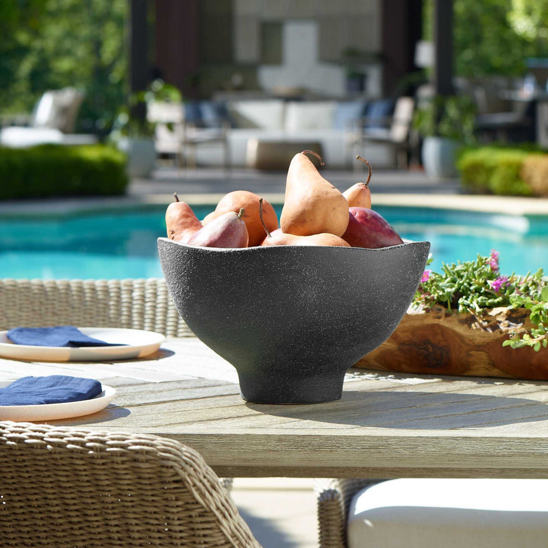 Uttermost Komorebi Indoor-Outdoor Black Bowl