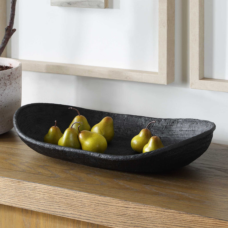 Uttermost Ember Weave Indoor-Outdoor Oblong Bowl