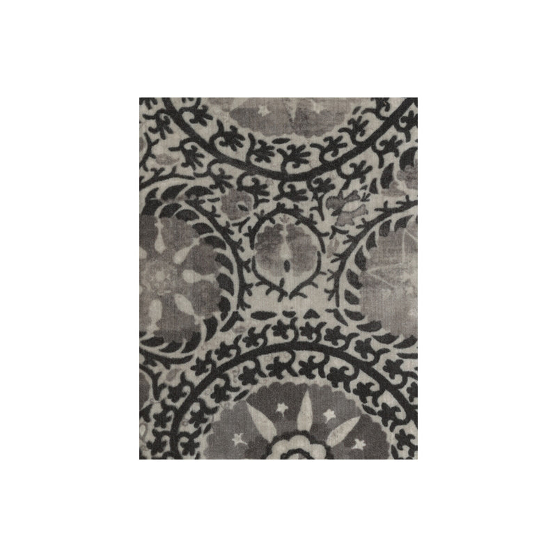 KRAVET COUTURE - IZNIK- CHARCOAL - Fabric by the Yard CHARCOAL