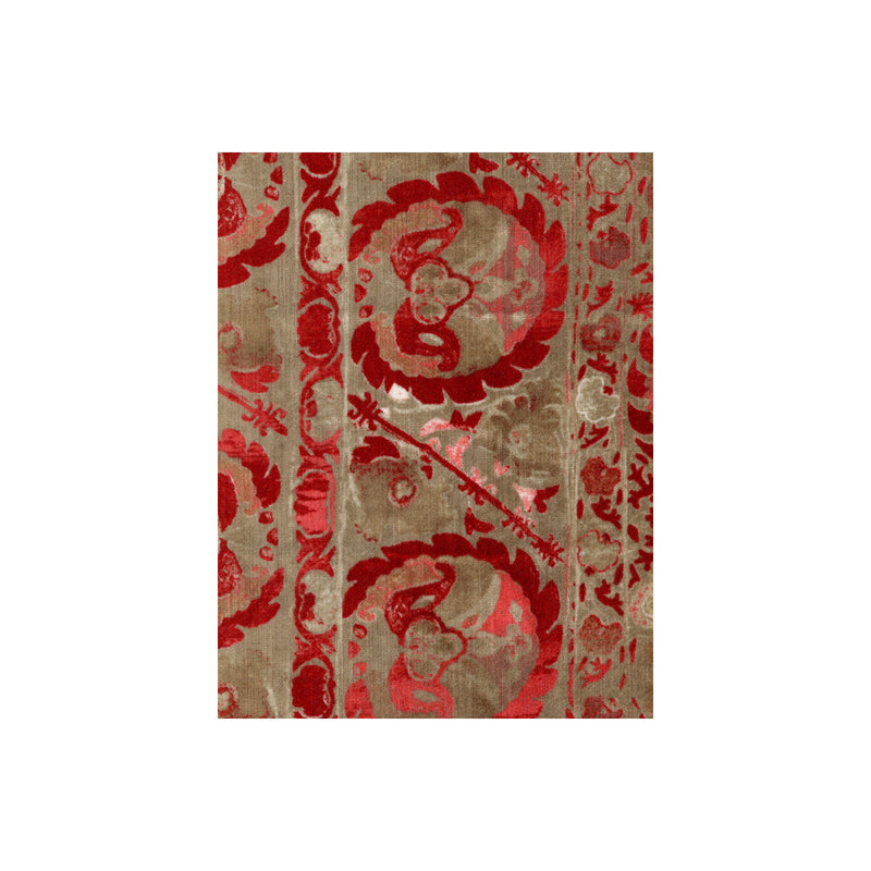 KRAVET COUTURE - IZNIK- RED - Fabric by the Yard RED
