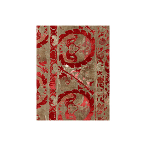 KRAVET COUTURE - IZNIK- RED - Fabric by the Yard RED