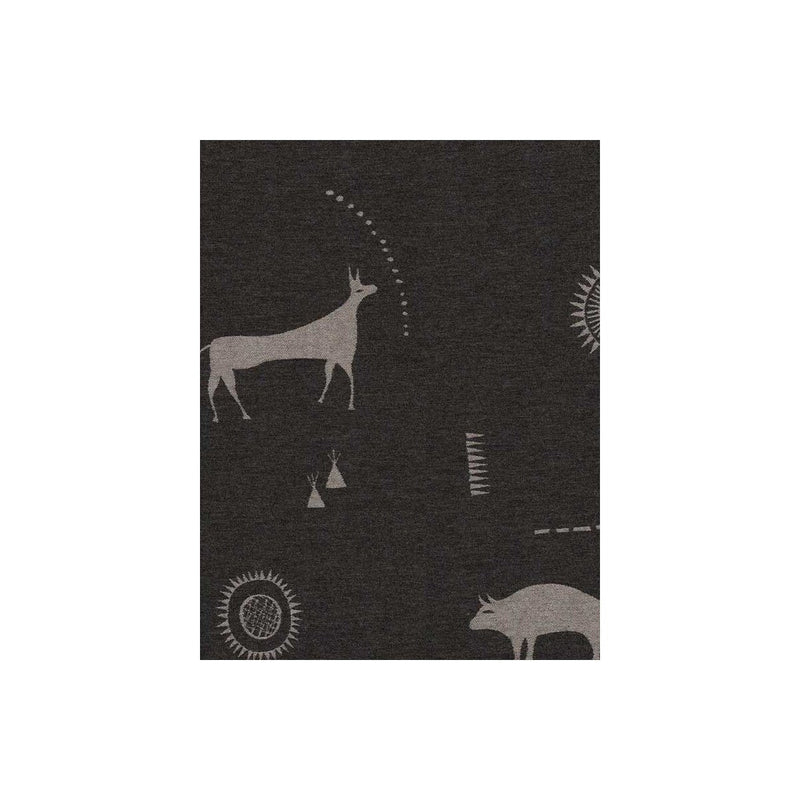 KRAVET COUTURE - PRAIRIE- CHARCOAL - Fabric by the Yard CHARCOAL