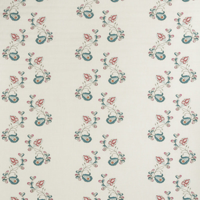 KRAVET COUTURE - PSYCHO SPRIG- TROPICAL BLUE - Fabric by the Yard TROPICAL BLUE