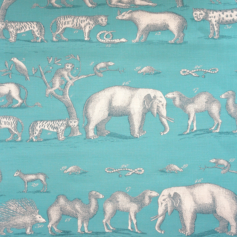KRAVET COUTURE - KINGDOM OUTDOOR- LAGOON - Fabric by the Yard LAGOON