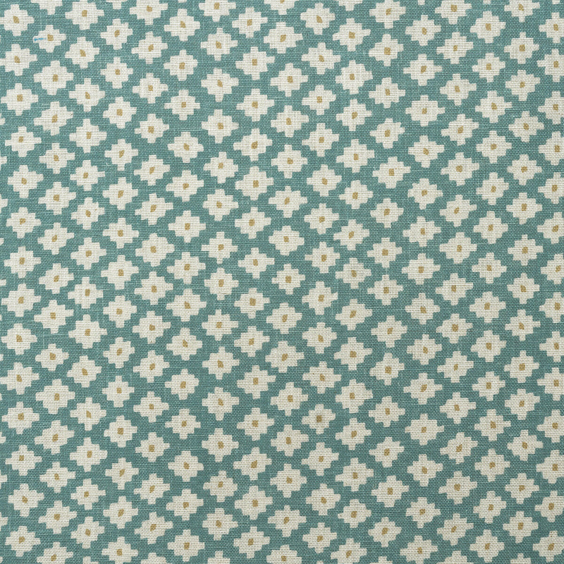 KRAVET COUTURE - MAZE- TURQUOISE - Fabric by the Yard TURQUOISE
