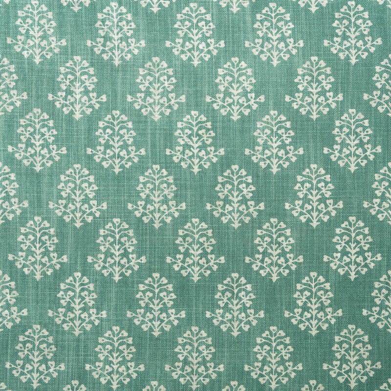 KRAVET COUTURE - SPRIG- TURQUOISE - Fabric by the Yard TURQUOISE