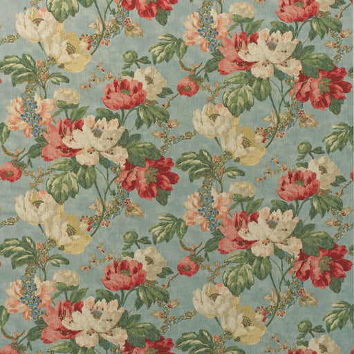 KRAVET COUTURE - PEONY- SUMMER SKY - Fabric by the Yard SUMMER SKY