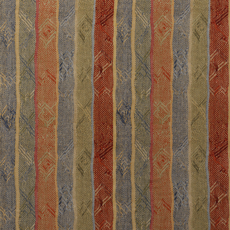 KRAVET COUTURE - ISTHMUS- BRICK/GREEN - Fabric by the Yard BRICK/GREEN
