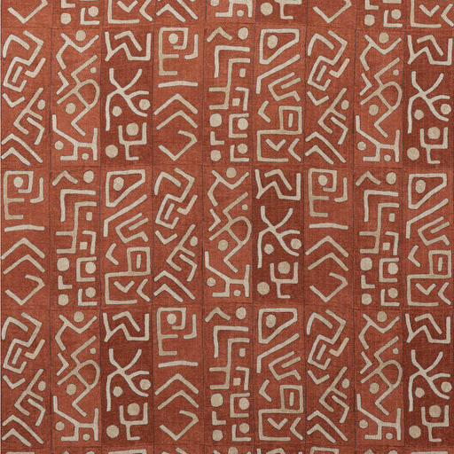 KRAVET COUTURE - ASHANTI- BRICK - Fabric by the Yard BRICK