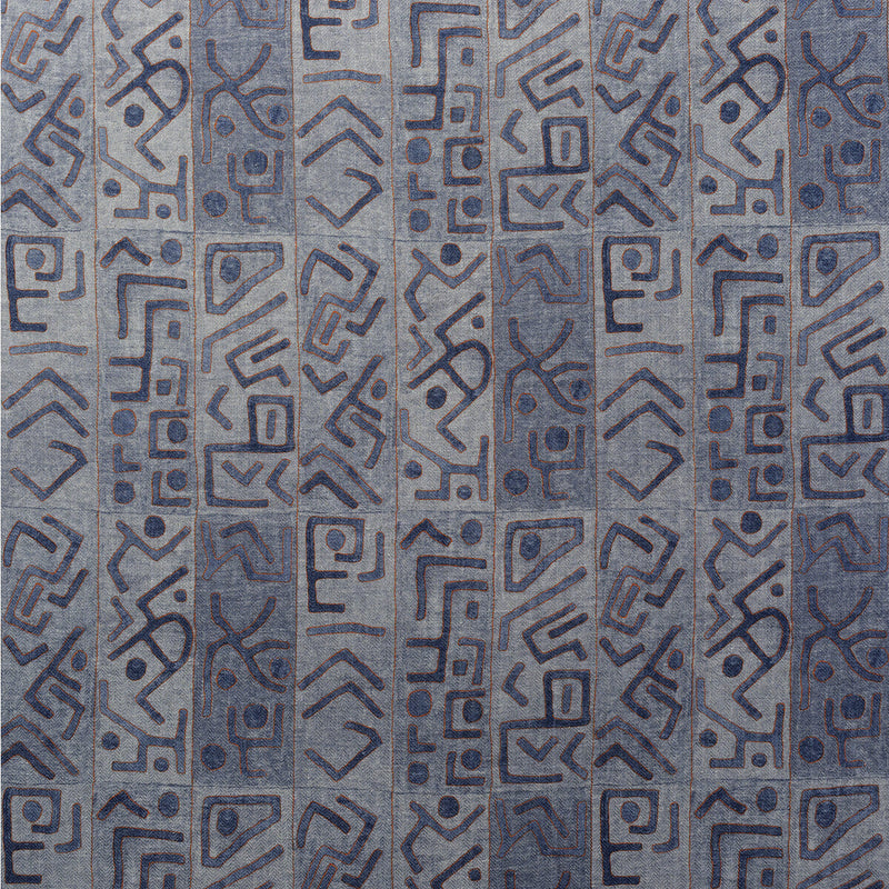 KRAVET COUTURE - ASHANTI- DENIM - Fabric by the Yard DENIM