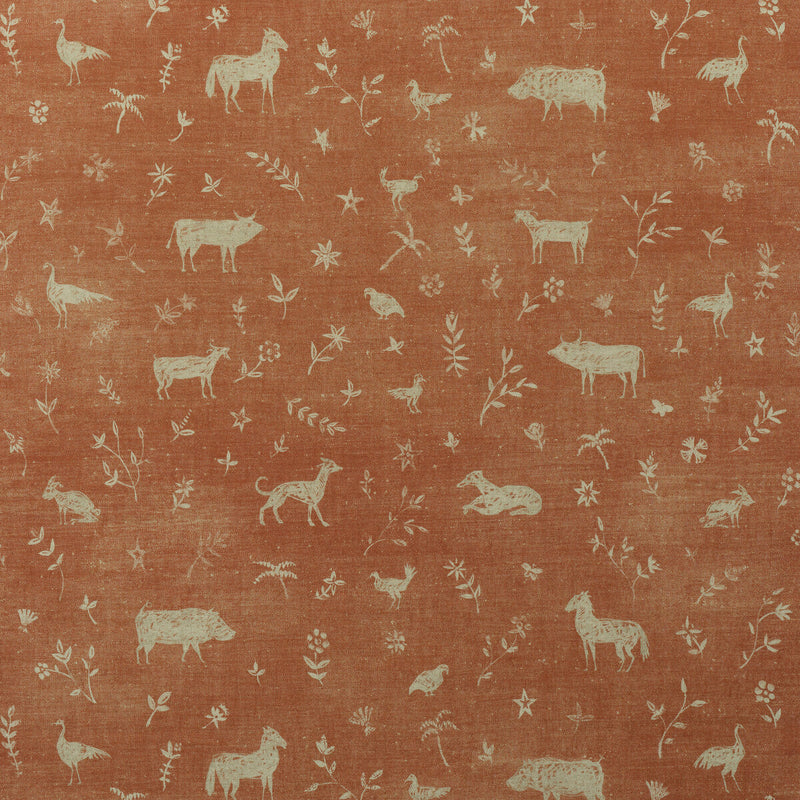 KRAVET COUTURE - AVEBURY- BRICK - Fabric by the Yard BRICK