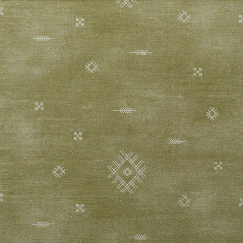 KRAVET COUTURE - JERICHO- GREEN - Fabric by the Yard GREEN