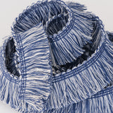 KRAVET COUTURE - SOLARO- NAVY - Fabric by the Yard