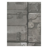 KRAVET COUTURE - LUGGAGE- GUNMETAL - Wallcovering by the Roll