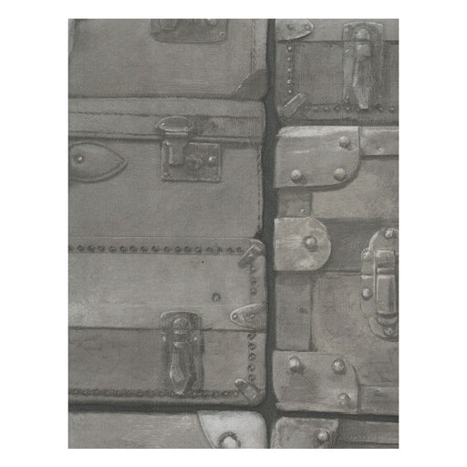 KRAVET COUTURE - LUGGAGE- GUNMETAL - Wallcovering by the Roll GUNMETAL