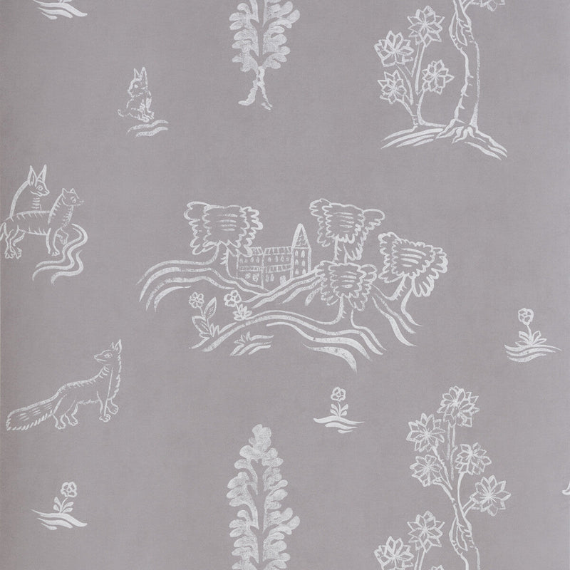 KRAVET COUTURE - WYCHWOOD- DUSK - Wallcovering by the Roll DUSK