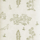 KRAVET COUTURE - WYCHWOOD- BASIL GREEN - Wallcovering by the Roll