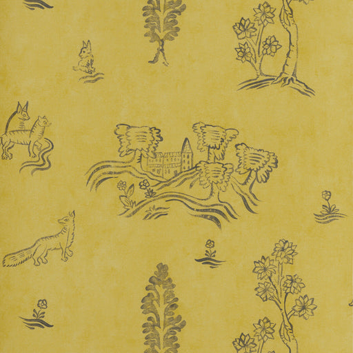 KRAVET COUTURE - WYCHWOOD- PROVENCAL YELLOW - Wallcovering by the Roll PROVENCAL YELLOW