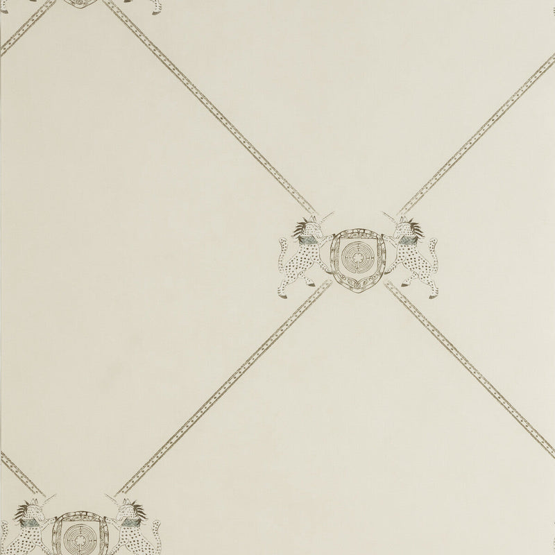 KRAVET COUTURE - UNICORN- WHITE - Wallcovering by the Roll WHITE
